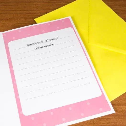 Tarjeta infantil Topos rosas (Vista alternativa)