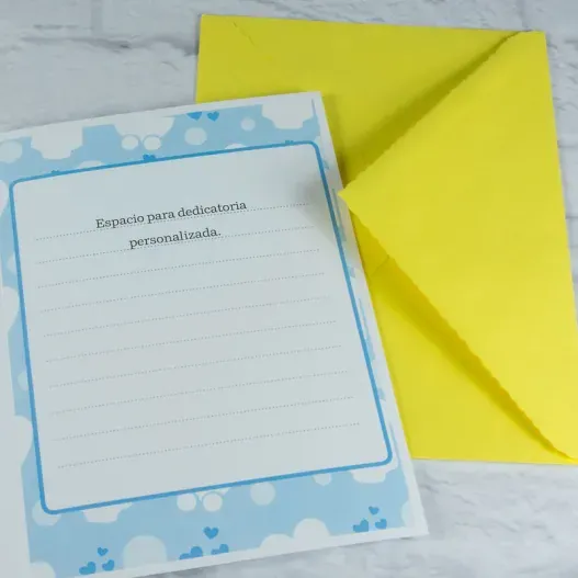 Tarjeta para bautizos personalizada (Detalle de presentación)