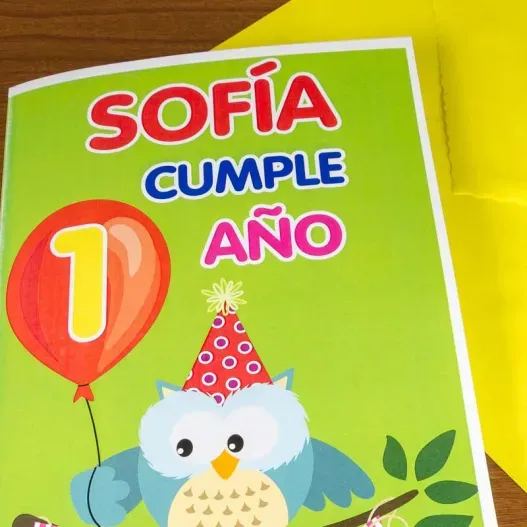 Tarjeta personalizada B&uacute;ho (Vista alternativa)