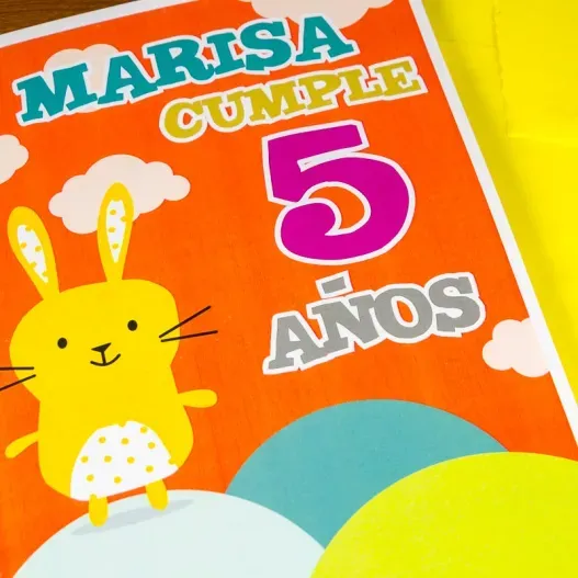 Tarjeta personalizada cumple infantil (Vista alternativa)
