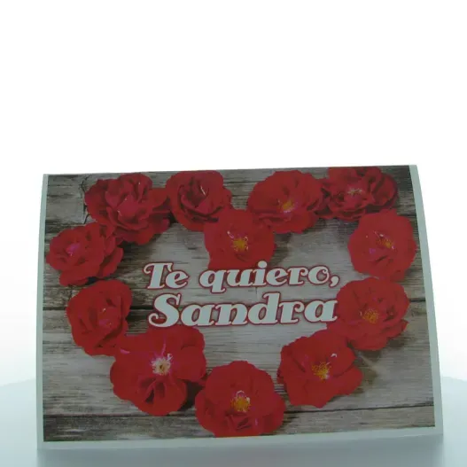 Tarjeta personalizada enamorados