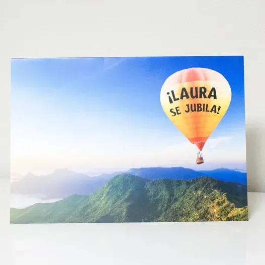 Tarjeta personalizada especial Jubilaci&oacute;n