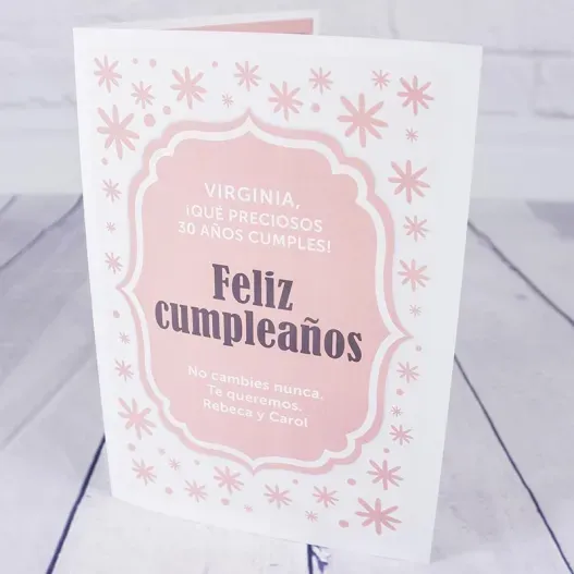 Tarjeta personalizada 'Feliz cumplea&ntilde;os' (Vista alternativa)