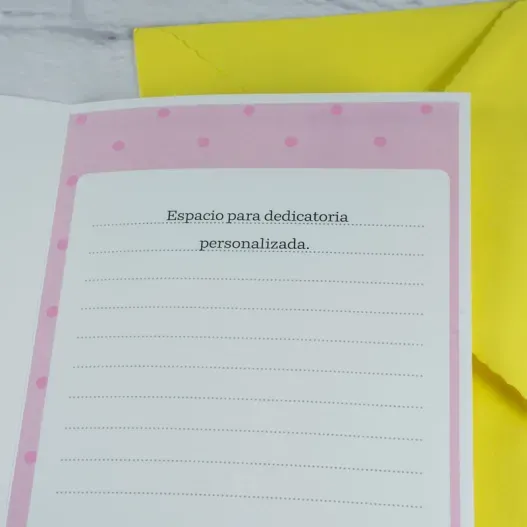 Tarjeta personalizada osito para nacimiento (Detalle de presentación)