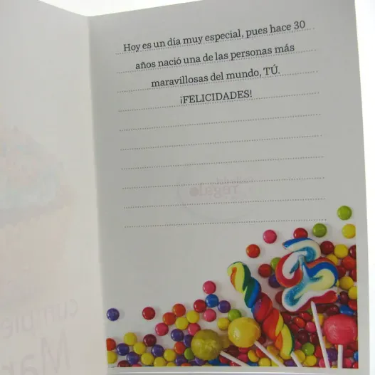 Tarjeta personalizada para cumplea&ntilde;os (Idea de regalo original)