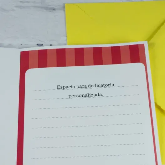 Tarjeta personalizada para nacimientos (Detalle de presentación)