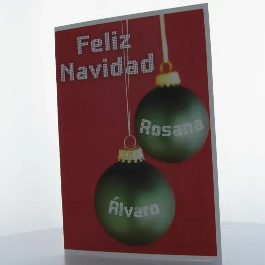 Tarjeta personalizada para Navidad (Idea de regalo original)