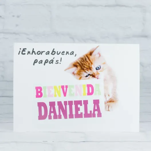 Tarjeta personalizada regalo beb&eacute; (Vista alternativa)