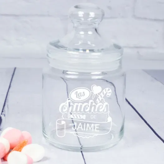 Tarro de chuches de cristal personalizado (Vista alternativa)