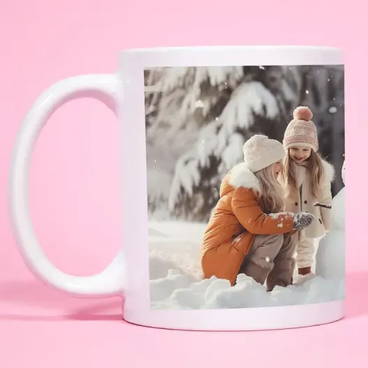 Taza blanca personalizada con foto (Idea de regalo original)