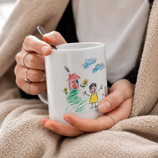 Taza con el dibujo de tu hijo (Foto de catálogo)