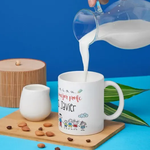 Taza &iexcl;El mejor profe eres t&uacute;! (Vista alternativa)
