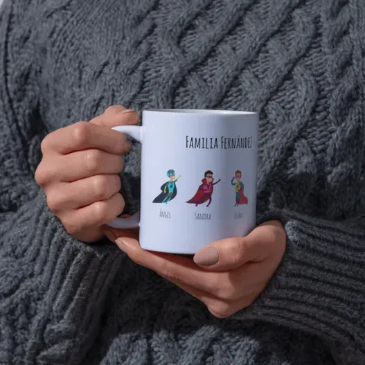 Taza familias personalizado (Vista alternativa)