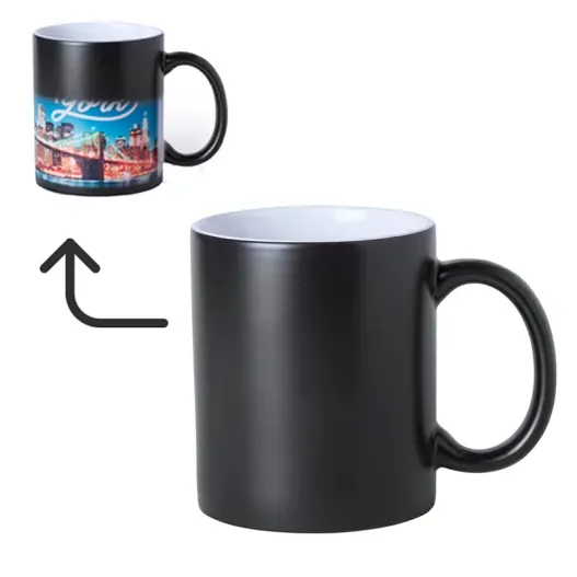 Taza m&aacute;gica con foto (Detalle de presentación)