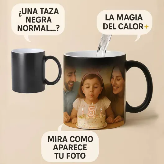 Taza m&aacute;gica con foto