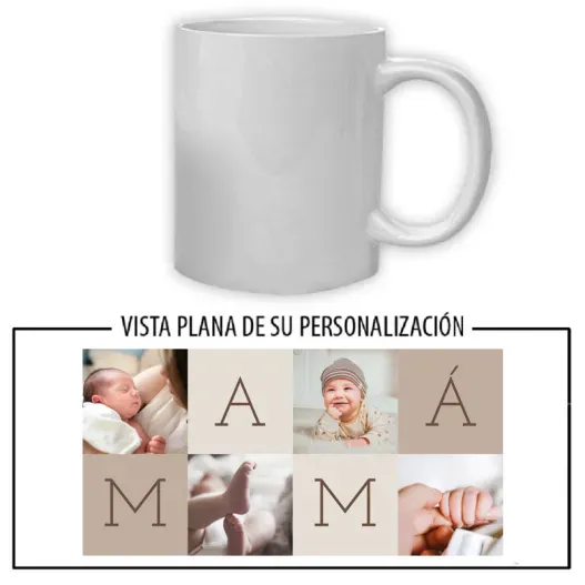 Taza personalizada 'MAM&Aacute;' (Idea de regalo original)