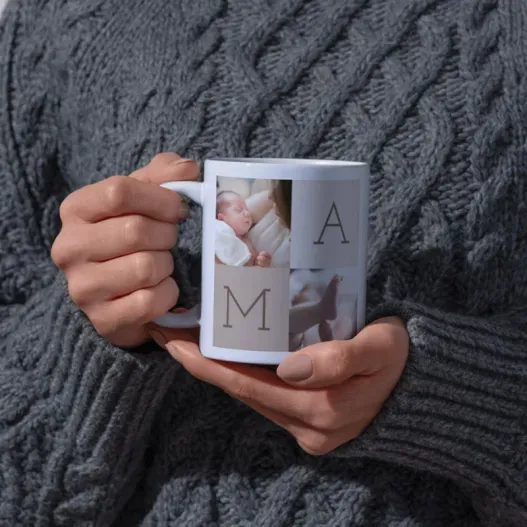 Taza personalizada 'MAM&Aacute;' (Detalle de presentación)