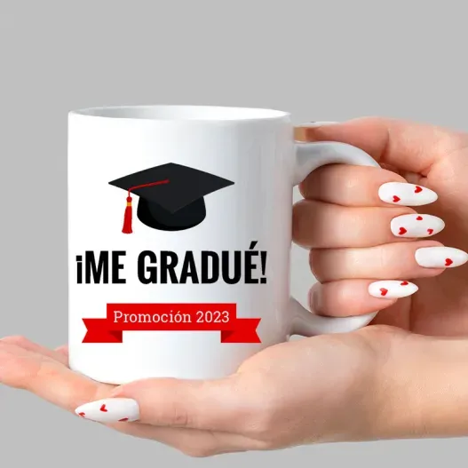 Taza personalizada para Graduada (Vista alternativa)