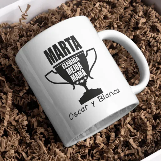Taza personalizada para la mejor madre (Detalle de presentación)