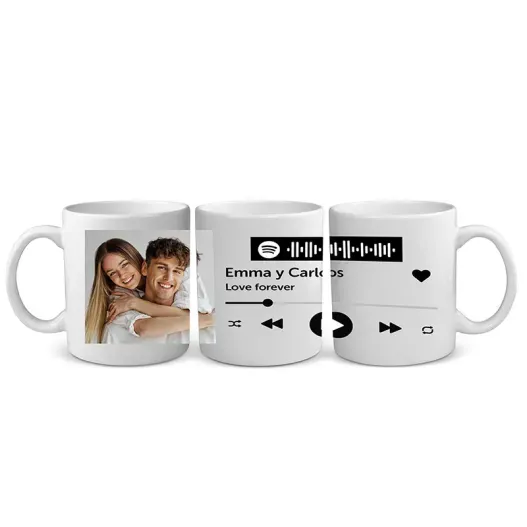 Taza personalizada Spotify (Idea de regalo original)