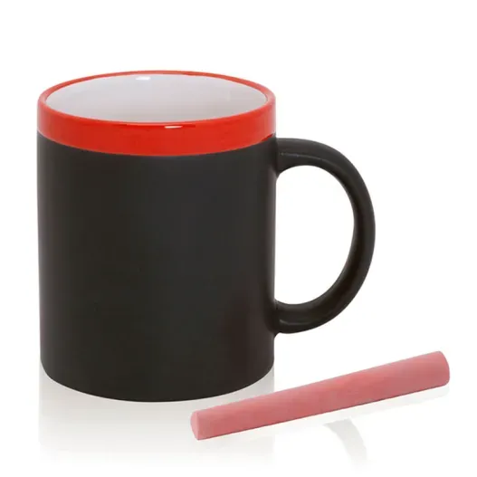Taza pizarra con tiza de color (Idea de regalo original)