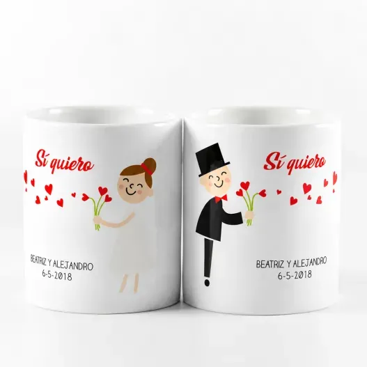 Tazas &iexcl;Si quiero! personalizada (Foto de catálogo)