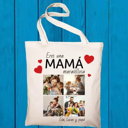 Tote bag personalizada para mam&aacute; (Foto de catálogo)