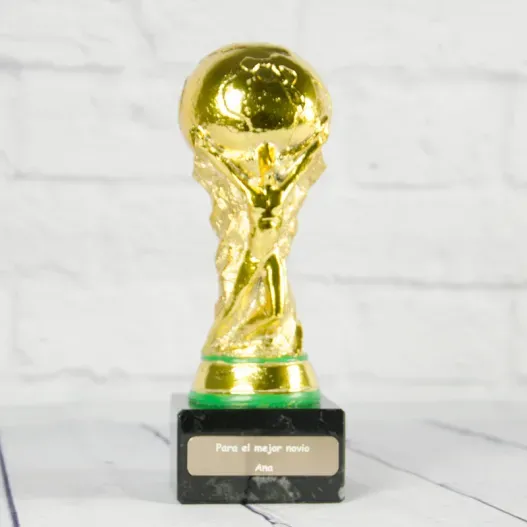 Trofeo copa del mundo personalizada
