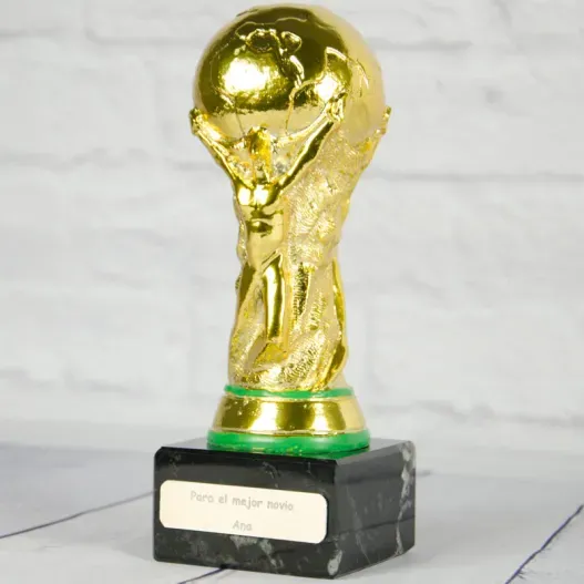 Trofeo copa del mundo personalizada (Vista alternativa)