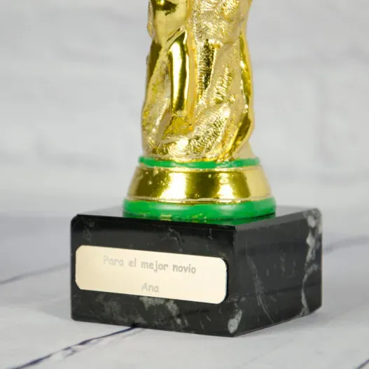 Trofeo copa del mundo personalizada (Detalle de presentación)
