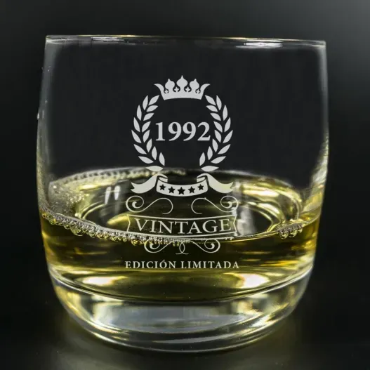Vaso de whisky grabado '30 Cumplea&ntilde;os'