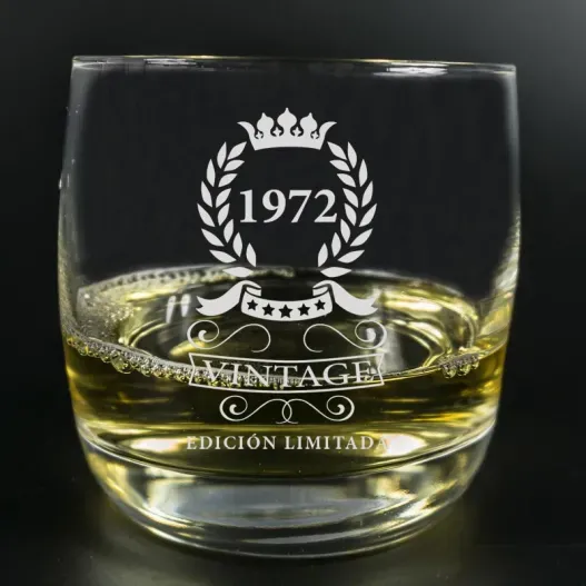Vaso de whisky grabado '50 Cumplea&ntilde;os'