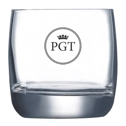 Vaso de whisky grabado con iniciales (Foto de catálogo)