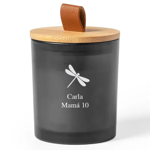 Vela arom&aacute;tica grabada (Idea de regalo original)
