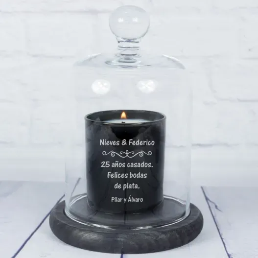 Vela grabada con dedicatoria (Idea de regalo original)