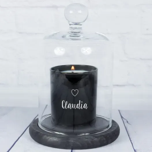 Vela grabada con nombre y motivo (Idea de regalo original)