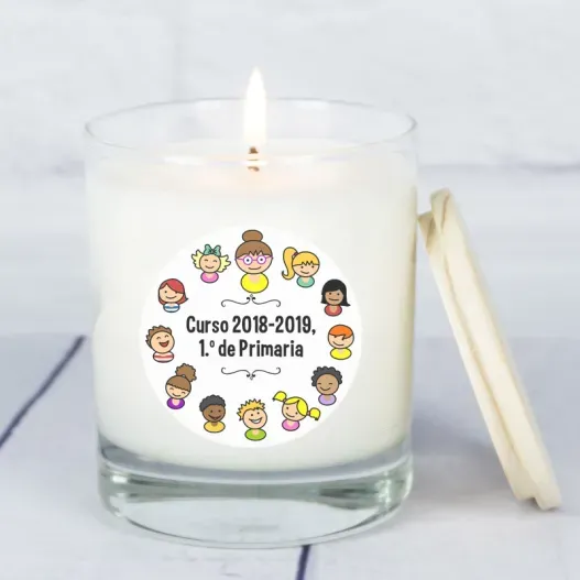 Vela personalizada divertida para profe
