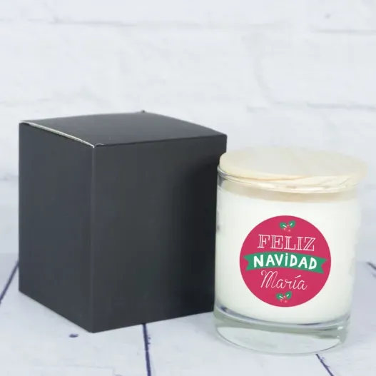 Vela personalizada Feliz Navidad (Vista alternativa)