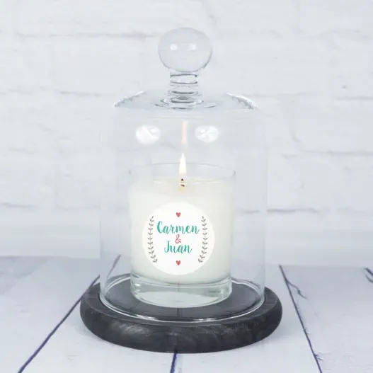 Vela personalizada para enamorados (Vista alternativa)