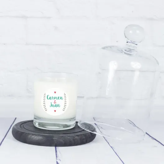 Vela personalizada para enamorados (Idea de regalo original)