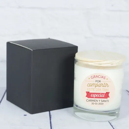 Vela personalizada para regalo de bodas (Vista alternativa)