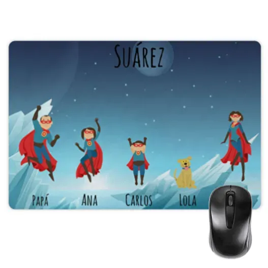 Alfombrilla S&uacute;per familia personalizado (Vista alternativa)