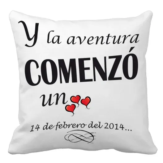 Coj&iacute;n personalizado Amor (Vista alternativa)