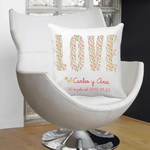 Coj&iacute;n personalizado Love