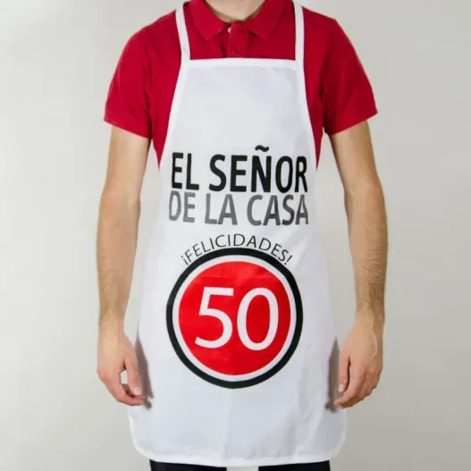 Delantal cumplea&ntilde;os personalizado (Vista alternativa)