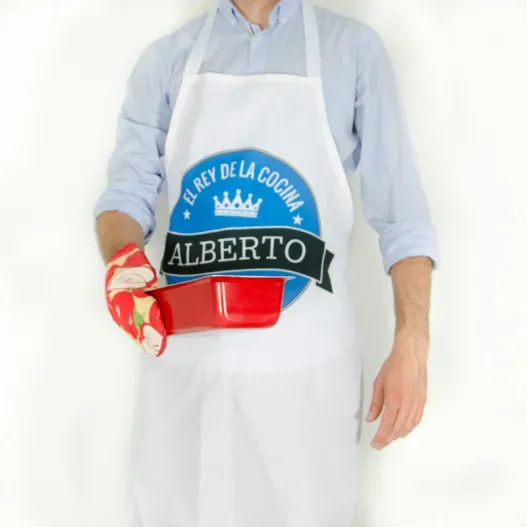 Delantal personalizado el rey de la cocina (Vista alternativa)