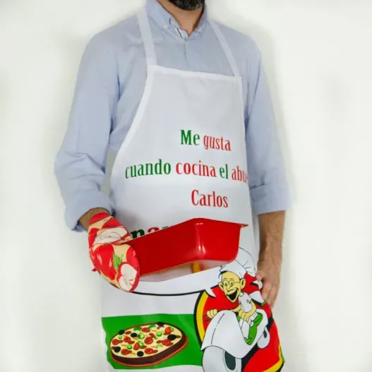 Delantal personalizado hoy cocina el abuelo (Idea de regalo original)
