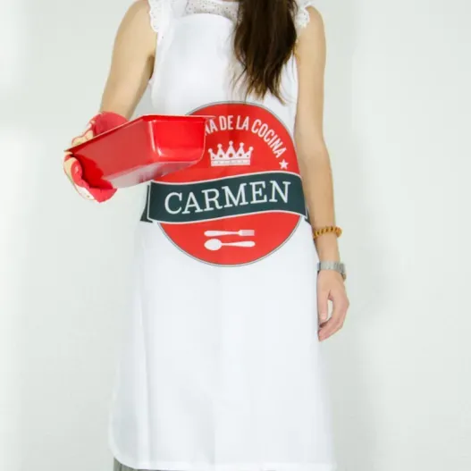 Delantal personalizado la reina de la cocina (Foto de catálogo)