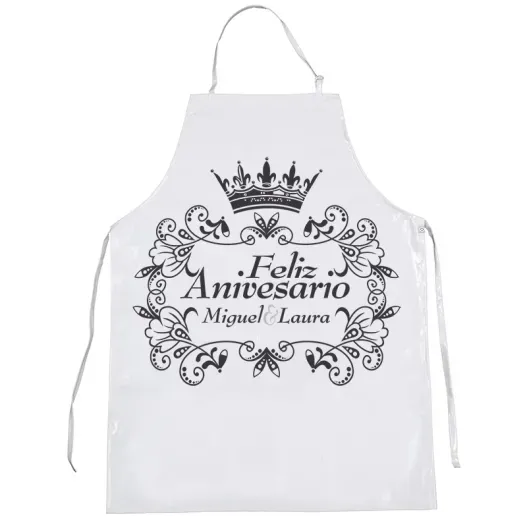 Delantal personalizado para aniversario (Foto de catálogo)