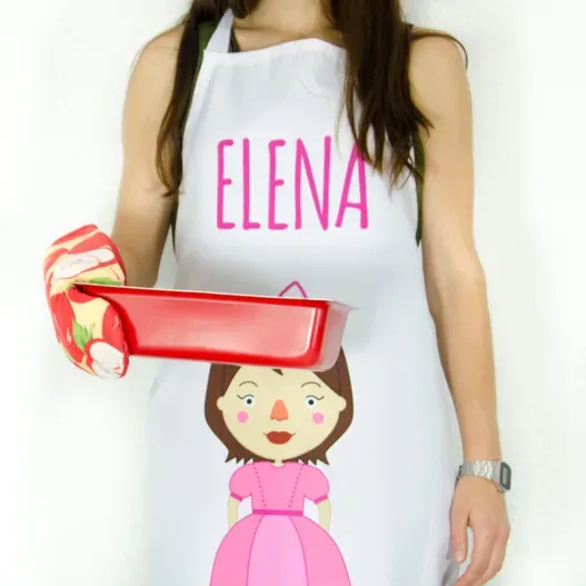 Delantal personalizado Princesita (Idea de regalo original)